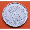@RARA@ NORUEGA 5 ORE 1920 ESCUDO y SIGLAS DEL Rey HAAKON VII KM.368.A MONEDA DE HIERRO Norway