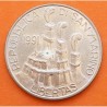 SAN MARINO 200 LIRAS 1991 PRIMERA ACUÑACIÓN KM. 268 MONEDA DE LATON EBC + MANCHITA 200 Lire