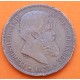 BRASIL 40 REIS 1873 BUSTO DEL REY PEDRO II y ESCUDO KM.479 MONEDA DE COBRE MBC- Brazil