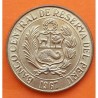 PERU 1 SOL 1966 LLAMA y ESCUDO KM.248 MONEDA DE LATON SC 1 Sol de Oro BANCO CENTRAL DE RESERVA