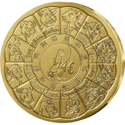 . 1 aaaacoin @3/NOV. Envïo@ FRANCIA 1/4 EURO 2025 AÑO DE LA SERPIENTE Serie Lunar 4ª MONEDA DE LATON SC France 0,25€ SNAKE