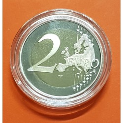 . @MUY RARA@ MONACO 2 EUROS 2018 FRANCOIS-JOSEPH BOSIO Conmemorativa MONEDA PROOF ESTUCHE CERTIFICADO 16.000 uds