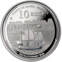 . 1 aaaaaaaacoin @08/OCTUBRE Envío@ ESPAÑA 10 EUROS 2025 GALEÓN y JORDI FARRAGUT Revolutionary War MONEDA DE PLATA FNMT