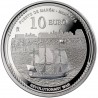 . 1 aaaaaaaacoin @08/OCTUBRE Envío@ ESPAÑA 10 EUROS 2025 GALEÓN y JORDI FARRAGUT Revolutionary War MONEDA DE PLATA FNMT