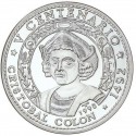 . 5 Onzas x CUBA 50 PESOS 1990 CRISTOBAL COLÓN - DESCUBRIMIENTO AMERICA KM.294 MONEDA DE PLATA PURA Tirada 2.000