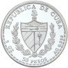 . 5 ONZAS DE PLATA PURA 999 x CUBA 50 PESOS 1990 REINA ISABEL LA CATÓLICA - DESCUBRIMIENTO AMERICA KM.296 Tirada 2.000 monedas