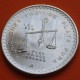 @PRECIOSA@ MEXICO 1 ONZA 1980 BALANZA KM.M49 MONEDA DE PLATA SC + IMPERFECCIONES Una Onza Troy OZ R/3