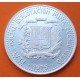 @FINAS RAYAS@ REPUBLICA DOMINICANA 10 PESOS 1975 ARTE TAÍNO Culturas Precolombinas KM.38 MONEDA DE PLATA PROOF