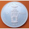 @FINAS RAYAS@ REPUBLICA DOMINICANA 10 PESOS 1975 ARTE TAÍNO Culturas Precolombinas KM.38 MONEDA DE PLATA PROOF