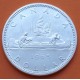 CANADA 1 DOLAR 1965 INDIOS EN CANOA KM.64.1 MONEDA DE PLATA EBC $1 Dollar silver 0,60 ONZAS