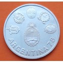 ARGENTINA 2000 PESOS 1977 ESCUDOS - MUNDIAL DE FUTBOL 1978 KM.78 MONEDA DE PLATA SC- FIFA World Cup