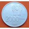 ARGENTINA 2000 PESOS 1977 ESCUDOS - MUNDIAL DE FUTBOL 1978 KM.78 MONEDA DE PLATA SC- FIFA World Cup