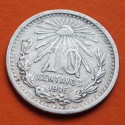 @ESCASA@ MEXICO 10 CENTAVOS 1906 AGUILA y VALOR KM.428 MONEDA DE PLATA MBC- Mejico silver coin