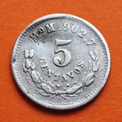 MEXICO 5 CENTAVOS 1889 Mo M Ceca MEXICO ÁGUILA KM.398.7 MONEDA DE PLATA MBC- REPUBLICA MEXICANA silver coin