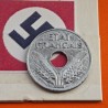 FRANCIA 20 CENTIMOS 1942 VICHY FREN STATE KM.900.1 MONEDA DE ZINC III Reich OCUPACION NAZI WWII