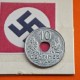 FRANCIA 10 CENTIMOS 1943 VICHY FRENCH STATE (21mm) KM.898 MONEDA DE ZINC III Reich OCUPACION NAZI WWII