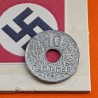 FRANCIA 10 CENTIMOS 1942 VICHY FRENCH STATE (21mm) KM.898 MONEDA DE ZINC III Reich OCUPACION NAZI WWII