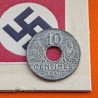 FRANCIA 10 CENTIMOS 1941 VICHY FRENCH STATE (21mm) KM.898 MONEDA DE ZINC III Reich OCUPACION NAZI WWII