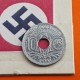 FRANCIA 10 CENTIMOS 1941 Tipo LINDAUER @CMES SIN RAYA - 1941 SIN PUNTOS@ KM.895 MONEDA DE ZINC III Reich OCUPACION NAZI