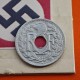 FRANCIA 10 CENTIMOS 1941 Tipo LINDAUER @CMES CON RAYA - 1941 SIN PUNTOS@ KM.896 MONEDA DE ZINC III Reich OCUPACION NAZI
