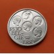BELGICA 500 FRANCOS 1980 ANTIGUOS REYES Leyenda BELGIE KM.161 MONEDA DE PLATA BAJA SC- Belgium 500 Francs