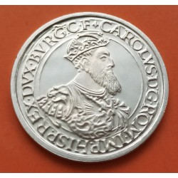0,60 ONZAS x BELGICA 5 ECUS 1987 CARLOS V KM.166 MONEDA DE PLATA SC- Belgium silver 5 ECU 1987 OZ
