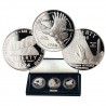 . 3 monedas x ESTADOS UNIDOS 1 DOLAR 1994 P VIETNAM WAR US VETERANS MEMORIAL PLATA PROOF USA silver dollar ESTUCHE