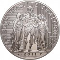 . 1 aaaaacoin @A SU VALOR FACIAL@ FRANCIA 100 EUROS 2011 HERCULES MONEDA DE PLATA 900 mls. 47 mm. 50 gramos