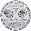 JAMAICA 10 DOLARES 1972 MANLEY & BUSTAMANTE 10 AÑOS INDEPENDENCIA KM.36 MONEDA DE PLATA PROOF 1,46 ONZAS