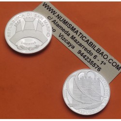 . 1,19 ONZAS de PLATA PURA x SAN MARINO 5 EUROS 2006 ANDREA MANTEGNA KM.476 + 10 EUROS 2006 ANTONIO CANOVA KM.477  2 monedas