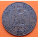 FRANCIA 5 CENTIMOS 1856 Letra B ROUEN NAPOLEON III KM.777.2 MONEDA DE BRONCE MBC- France 5 Centimes