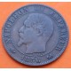 FRANCIA 5 CENTIMOS 1856 Letra B ROUEN NAPOLEON III KM.777.2 MONEDA DE BRONCE MBC- France 5 Centimes