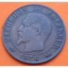 FRANCIA 5 CENTIMOS 1856 Letra B ROUEN NAPOLEON III KM.777.2 MONEDA DE BRONCE MBC- France 5 Centimes