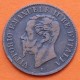 ITALIA 2 CENTESIMI 1861 M REY VITTORIO EMANUELE II KM.2.1 MONEDA DE COBRE MBC Italy Kingdom 2 Centimos