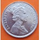 GIBRALTAR 10 PENIQUES 2007 CAÑÓN DE GUERRA e ISABEL II KM.1082 MONEDA DE NICKEL MBC+