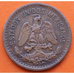 MEXICO 1 CENTAVO 1945 AGUILA y VALOR KM.415 MONEDA DE BRONCE MBC Mejico Estados Unidos Mexicanos WWII