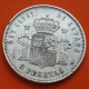 ESPAÑA 5 PESETAS 1892 * 18 92 PGM REY ALFONSO XIII tipo "PELON" KM.689 MONEDA DE PLATA (DURO) Spain silver R/4