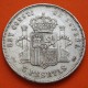 ESPAÑA 5 PESETAS 1892 * 18 92 PGM REY ALFONSO XIII tipo "RIZOS" KM.700 MONEDA DE PLATA (DURO) Spain silver R/2