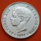 ESPAÑA 5 PESETAS 1897 * 18 97 SGV REY ALFONSO XIII KM.707 MONEDA DE PLATA (DURO) Spain silver R/3