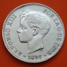 ESPAÑA 5 PESETAS 1897 * 18 97 SGV REY ALFONSO XIII KM.707 MONEDA DE PLATA (DURO) Spain silver R/3