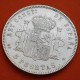 ESPAÑA 5 PESETAS 1897 * 18 97 SGV REY ALFONSO XIII KM.707 MONEDA DE PLATA (DURO) Spain silver R/3