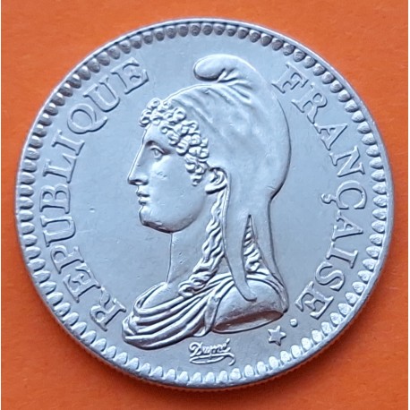 FRANCIA 1 FRANCO 1992 DAMA REPUBLICANA KM.1004 MONEDA DE NICKEL SC- France Franc
