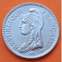 FRANCIA 1 FRANCO 1992 DAMA REPUBLICANA KM.1004 MONEDA DE NICKEL SC- France Franc