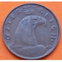 AUSTRIA 1 GROSCHEN 1926 CABEZA DE ÁGUILA MONEDA DE COBRE KM 836 MBC++ Osterreich
