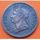 Province of NOVA SCOTIA - CANADA 1/2 PENIQUE 1832 REY JORJE IV @MUESCAS@ MONEDA DE BRONCE Half Penny TOKEN