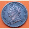Province of NOVA SCOTIA - CANADA 1/2 PENIQUE 1832 REY JORJE IV @MUESCAS@ MONEDA DE BRONCE Half Penny TOKEN