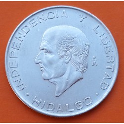 MEXICO 5 PESOS 1955 HIDALGO KM.469 MONEDA DE PLATA EBC Mejico silver coin 0,42 ONZAS R/1