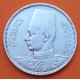EGIPTO 10 PIASTRAS 1937 REY FAROUK KM.367 MONEDA DE PLATA MBC- Egypt