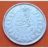 EGIPTO 10 PIASTRAS 1937 REY FAROUK KM.367 MONEDA DE PLATA MBC- Egypt