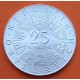 AUSTRIA 25 SCHILLINGS 1973 MAX REINHARDT y ESCUDOS KM.2915 MONEDA DE PLATA SC- Osterreich silver